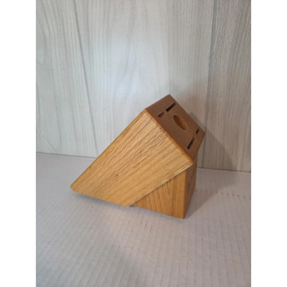 Cutco 5 Slot Wood Knife Block Kitchen Gadgets Made in USA
